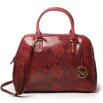 michael kors red snakeskin purse|michael kors snakeskin tote.